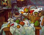 Paul Cezanne Vessels, Basket and Fruit Sweden oil painting artist